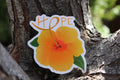 Hibiscus of Hope Sticker