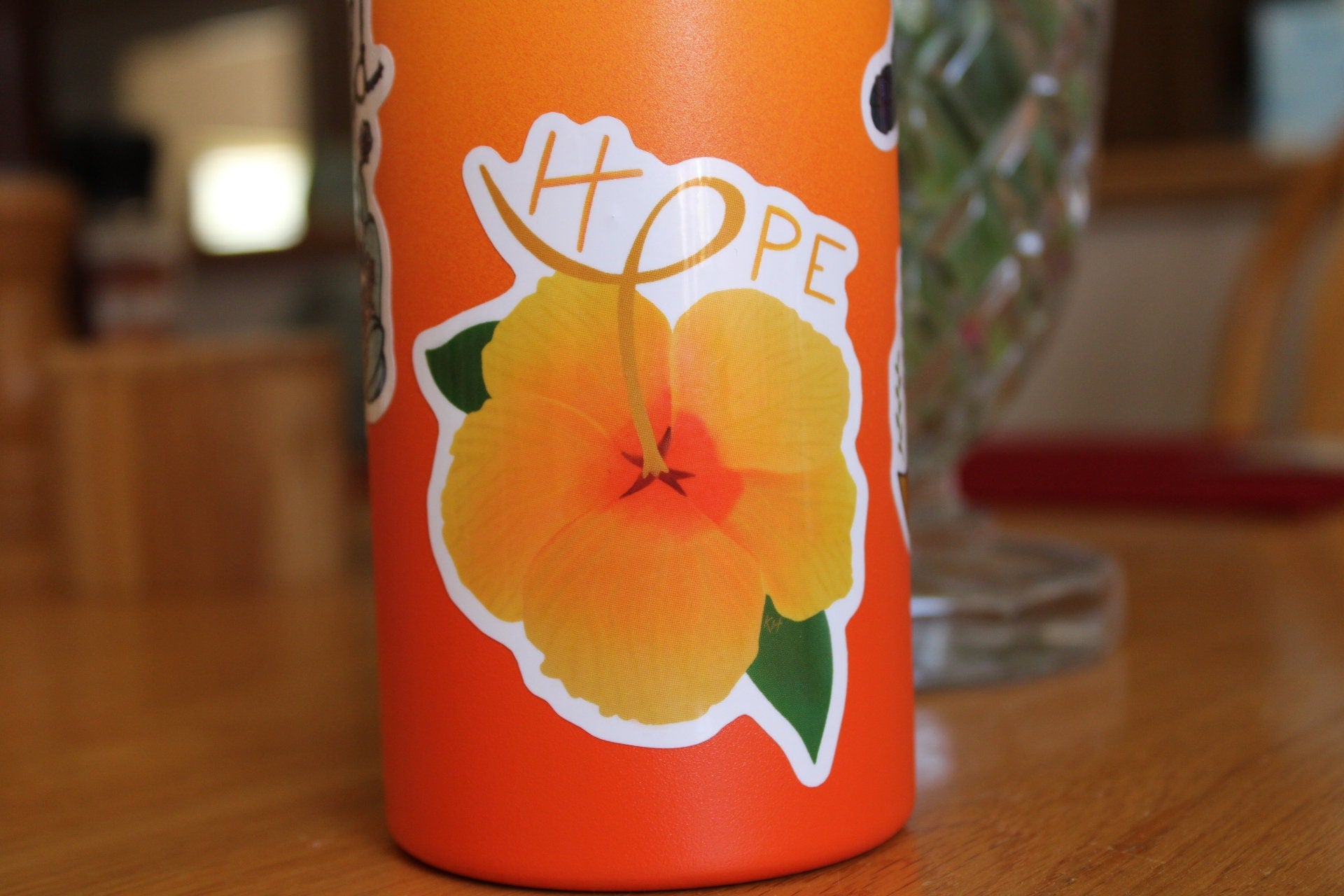 Hibiscus of Hope Sticker