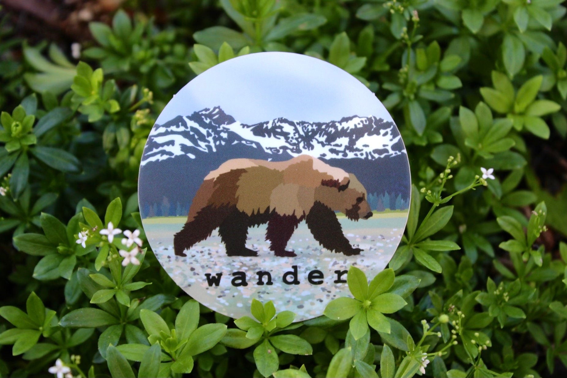 Wander Bear Waterproof Sticker