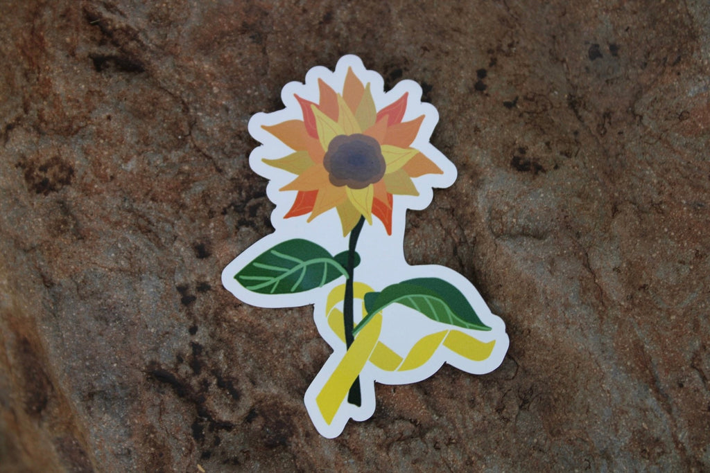 Sunflowers + Ribbons - Magnet