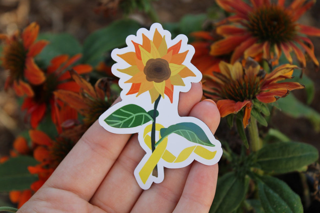 Sunflowers + Ribbons - Magnet
