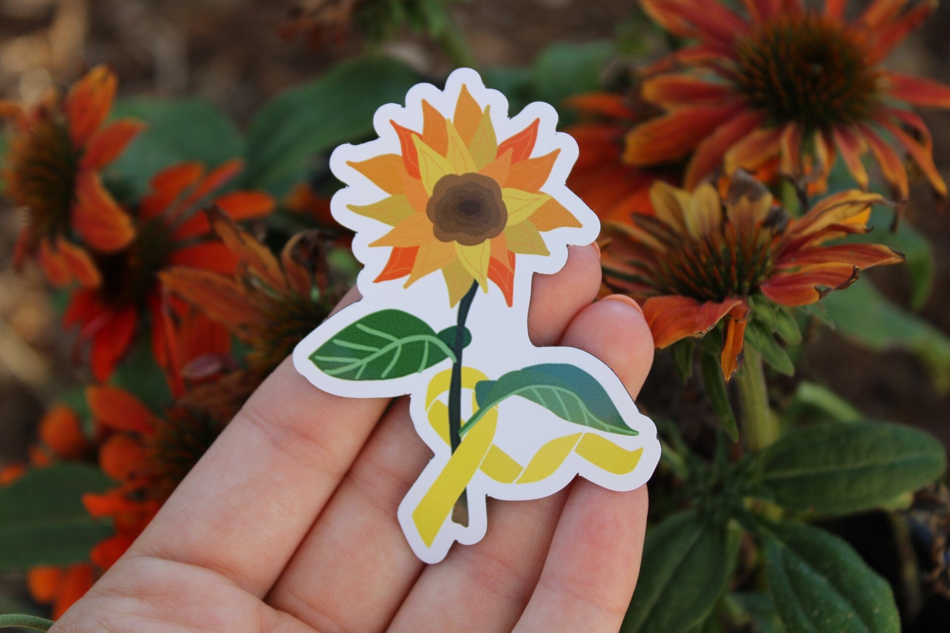 Sunflowers + Ribbons - Magnet