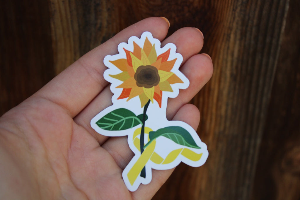 Sunflowers + Ribbons - Magnet