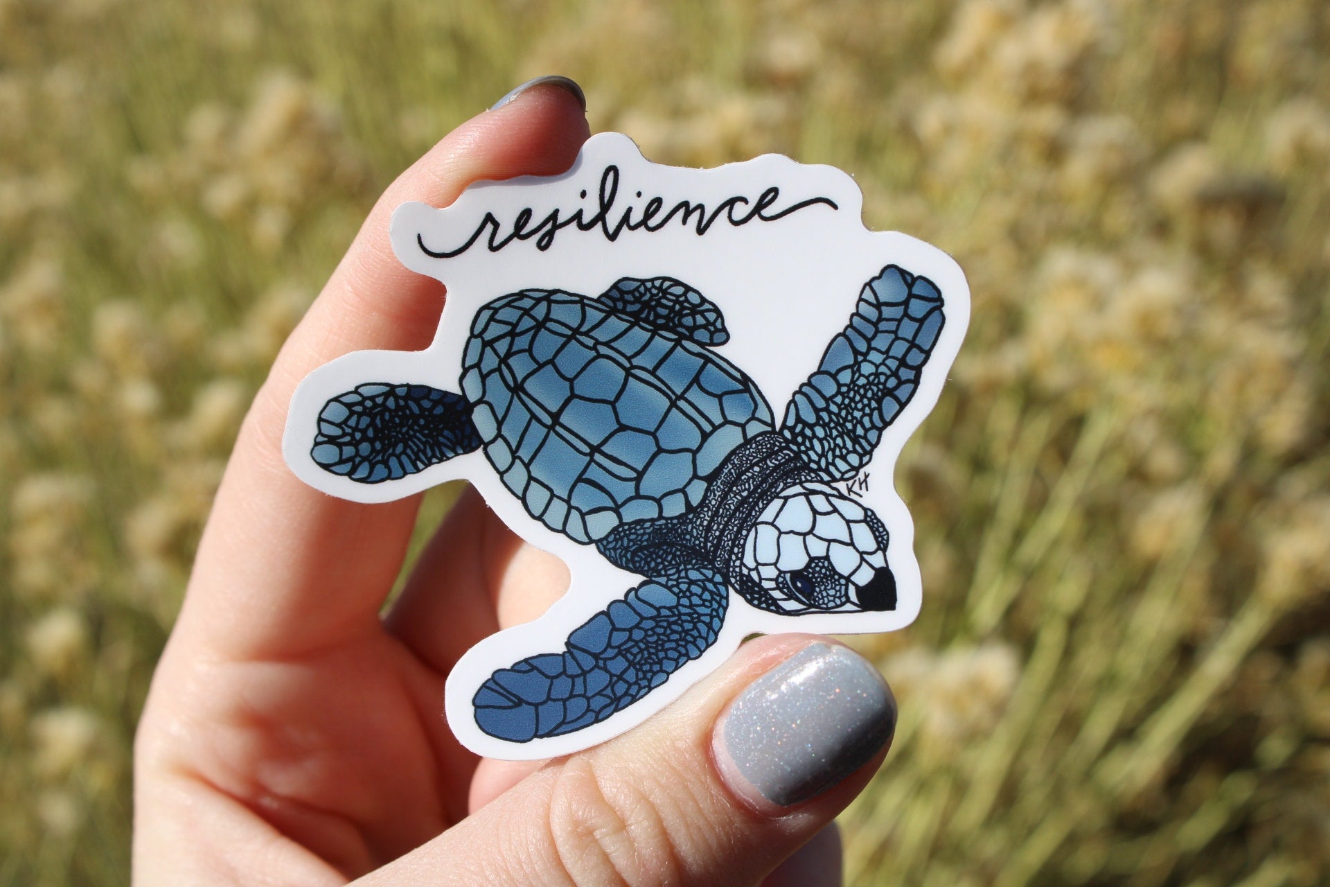 Resilience Turtle Waterproof Sticker