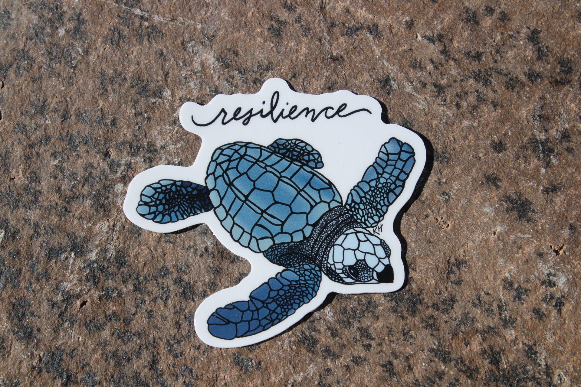 Resilience Turtle Waterproof Sticker