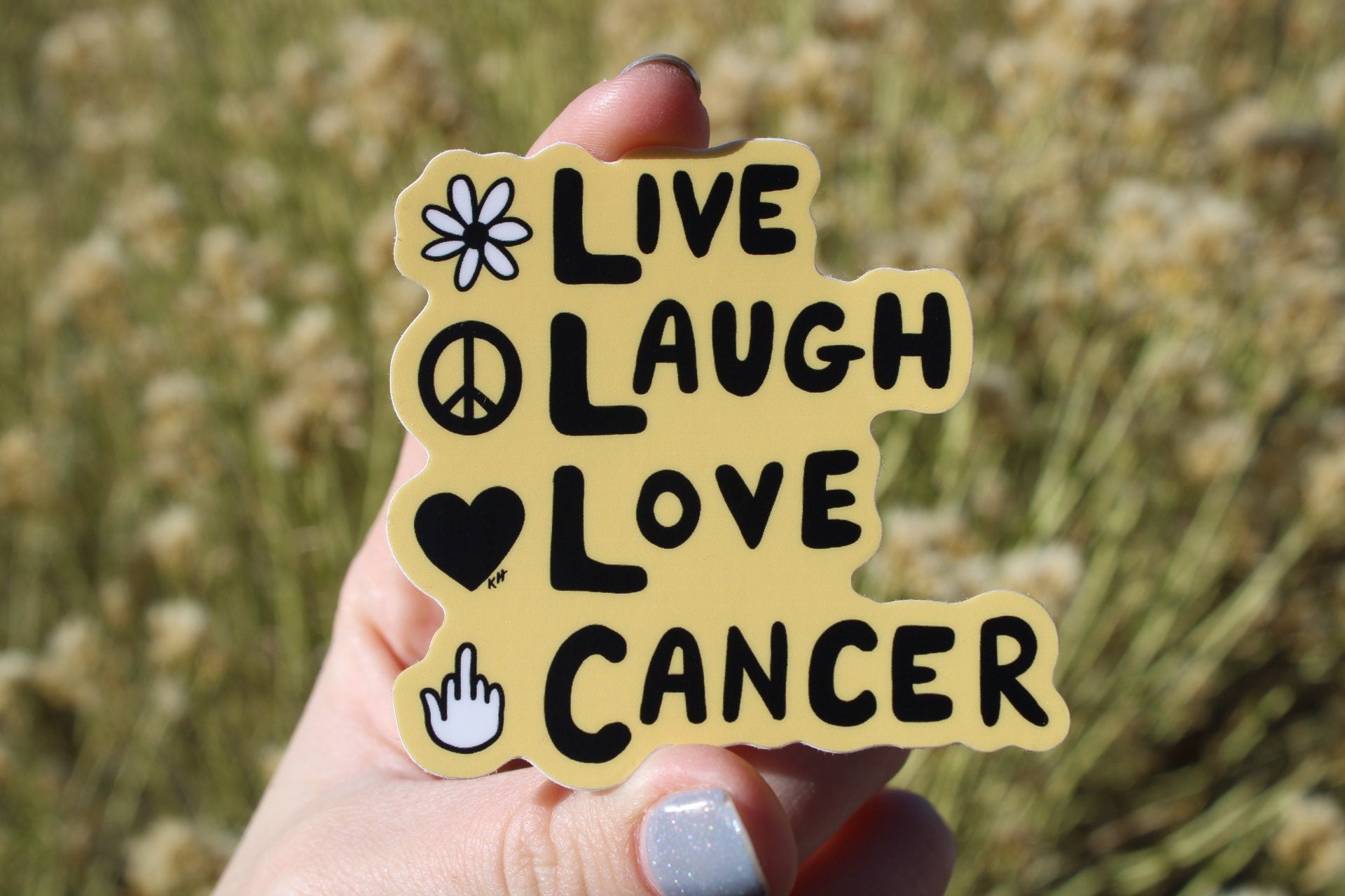 Live, Laugh, Love Parody Sticker