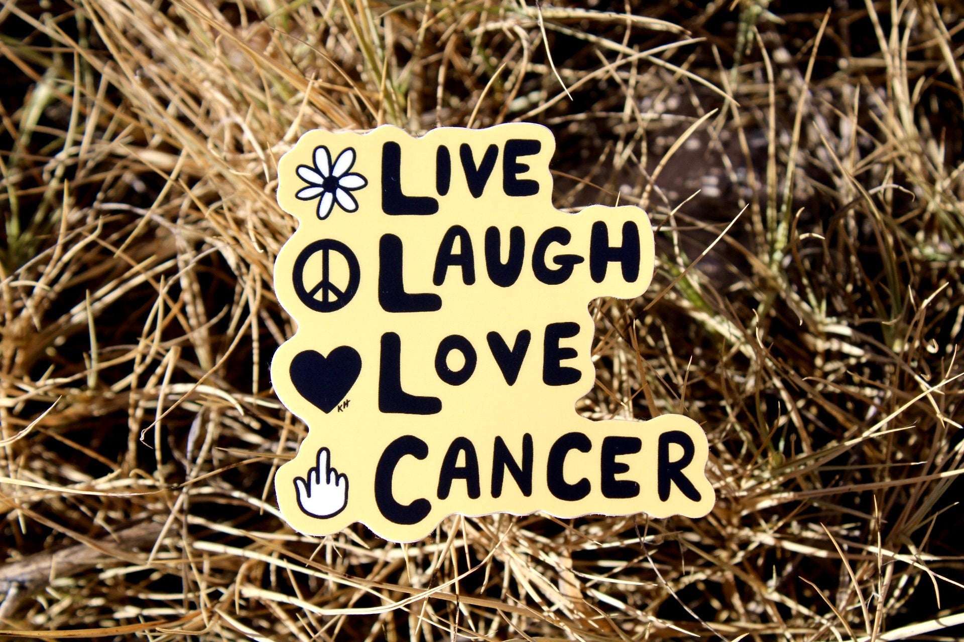 Live, Laugh, Love Parody Sticker