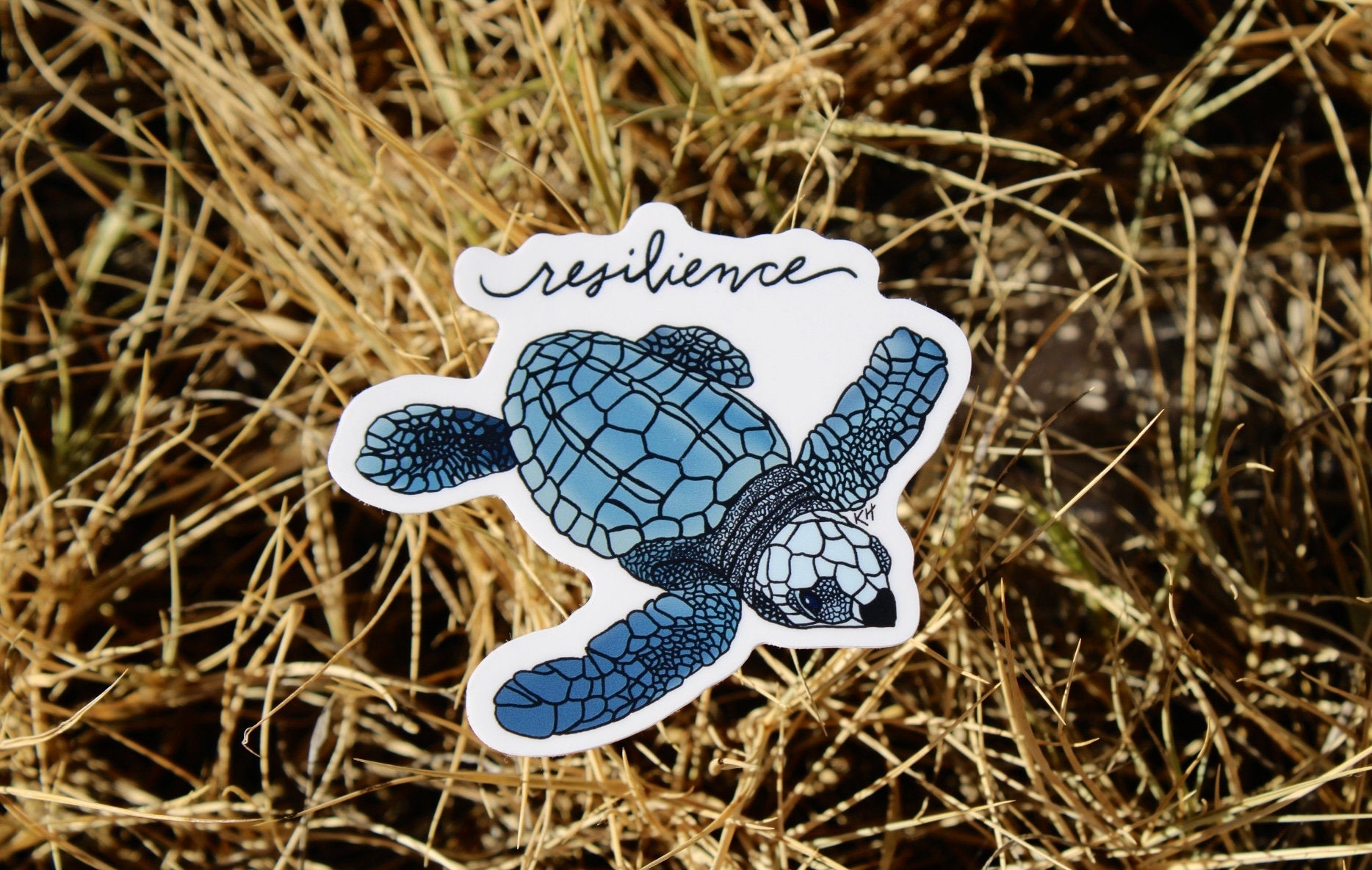 Resilience Turtle Waterproof Sticker