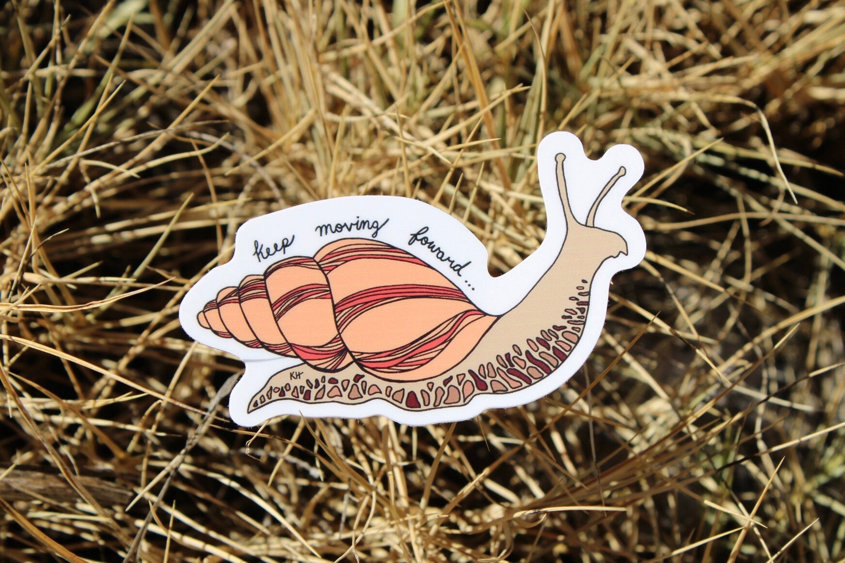 Keep Moving Forward Snail Sticker