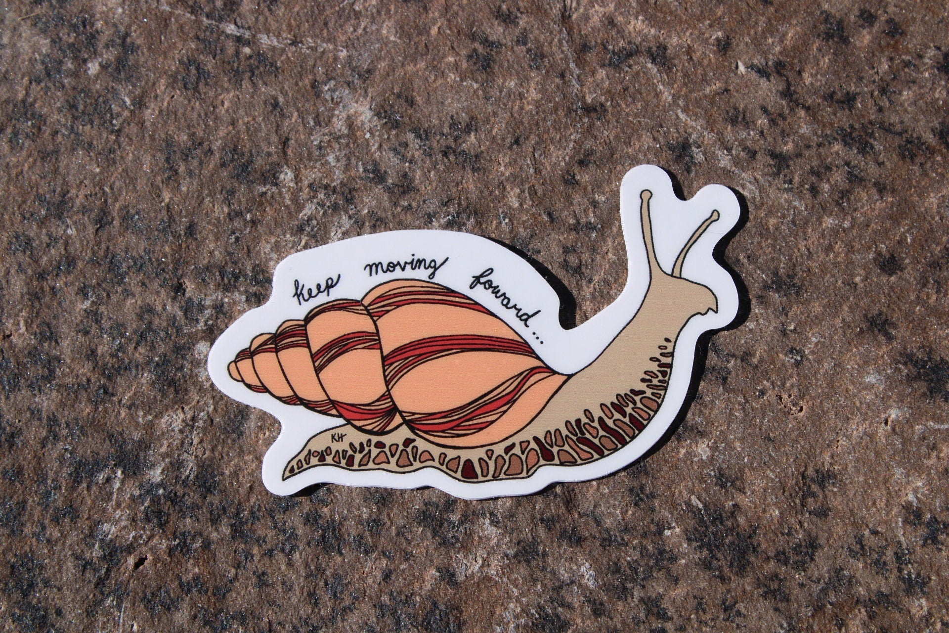 Keep Moving Forward Snail Sticker
