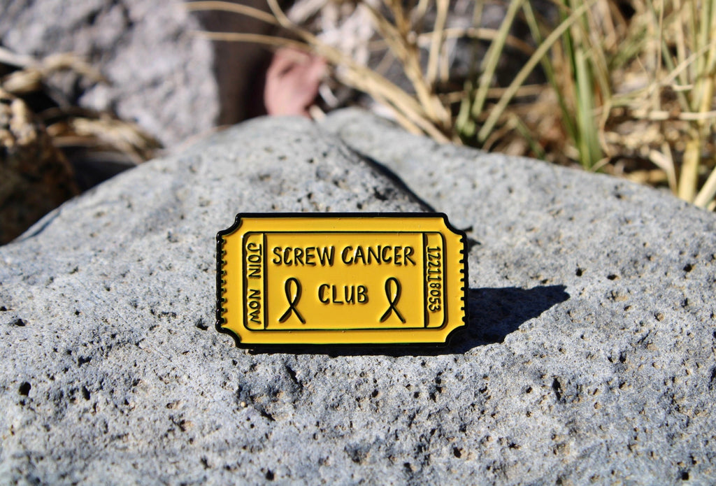 Screw Cancer Club Yellow - Enamel Pin