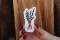 Leukemia/ Kidney Cancer Floral Ribbon - Waterproof Sticker
