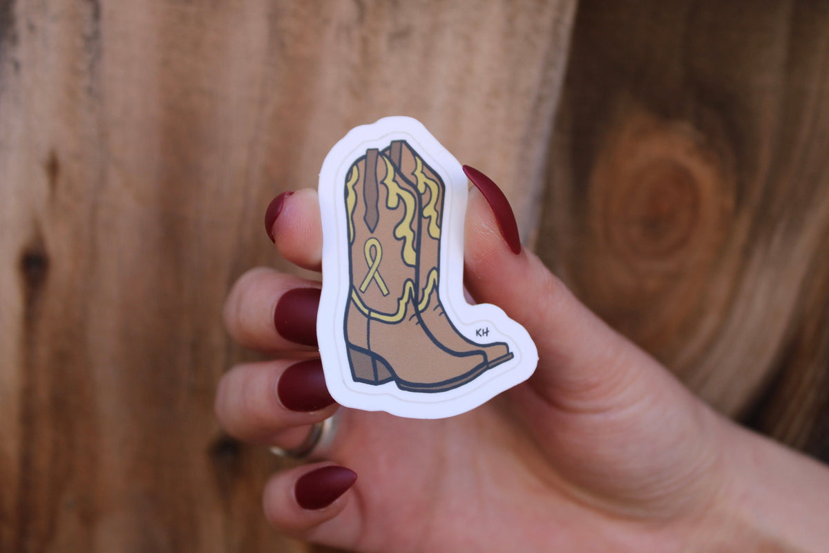 Booting Out Cancer - Sticker