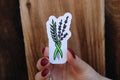 Lymphoma / Mental Health Awareness Floral Ribbon - Waterproof Sticker