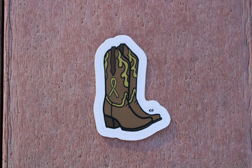Booting Out Cancer - Sticker
