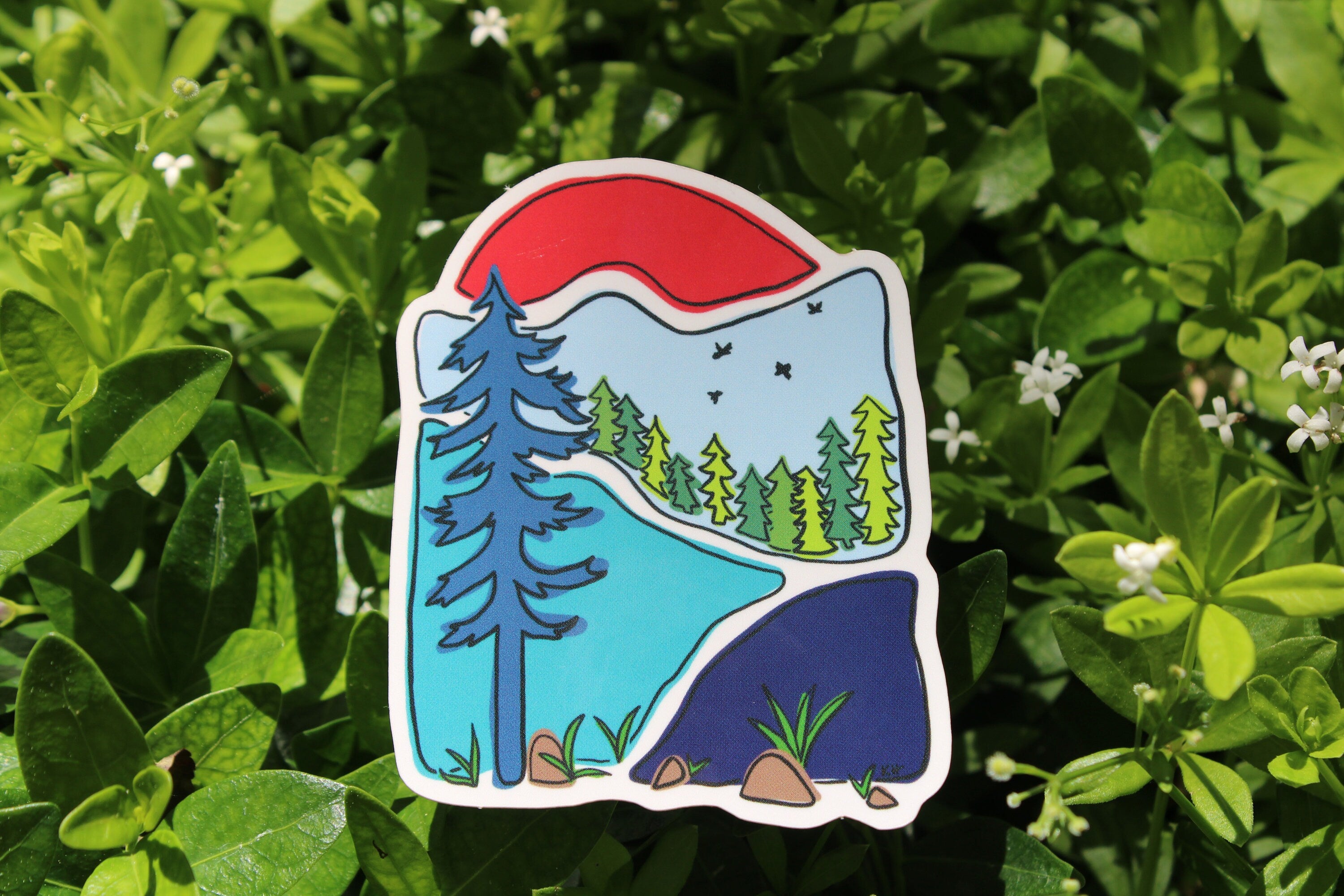 Mountain Sunset Sticker