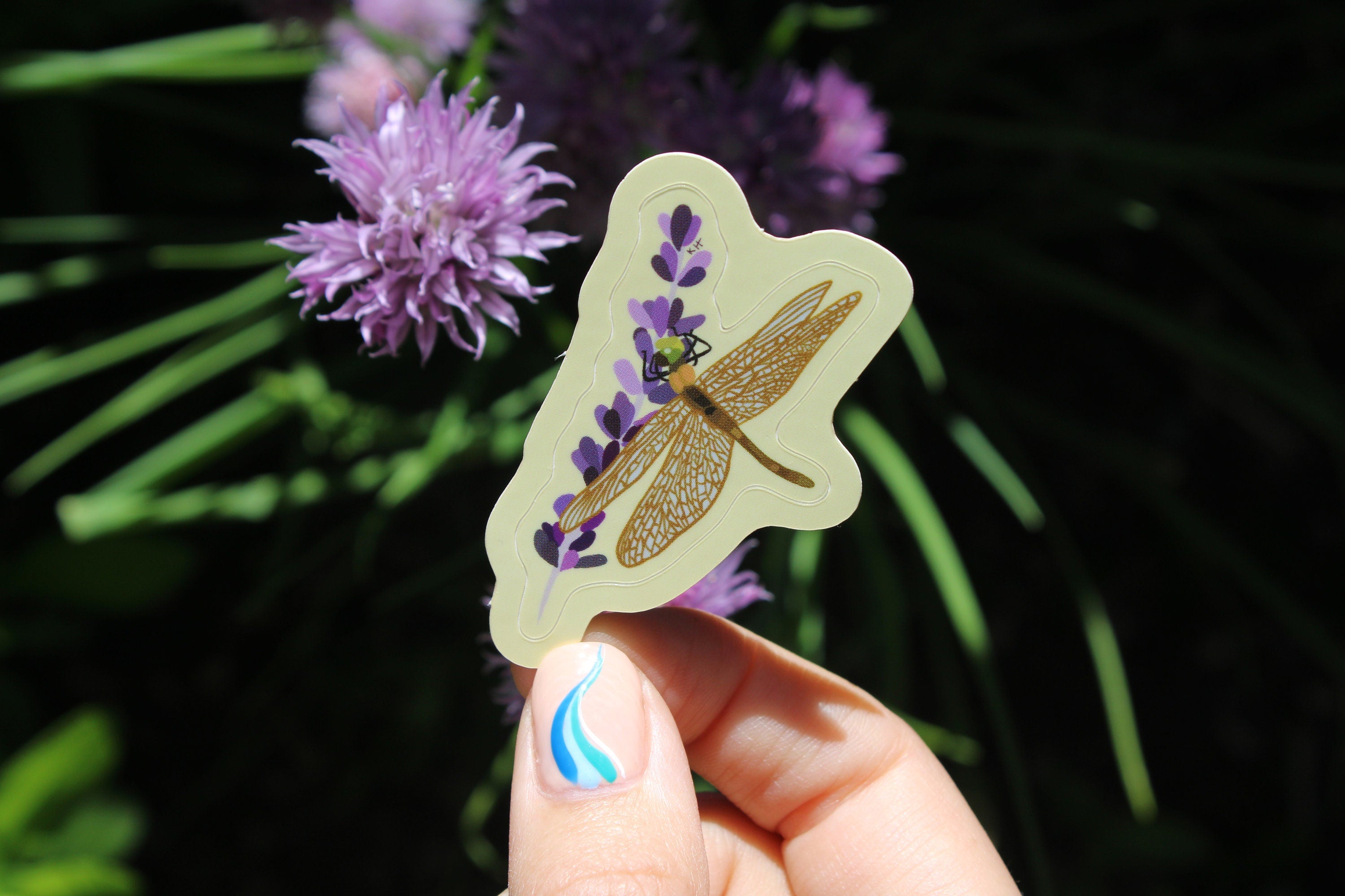 Resting Dragonfly Sticker