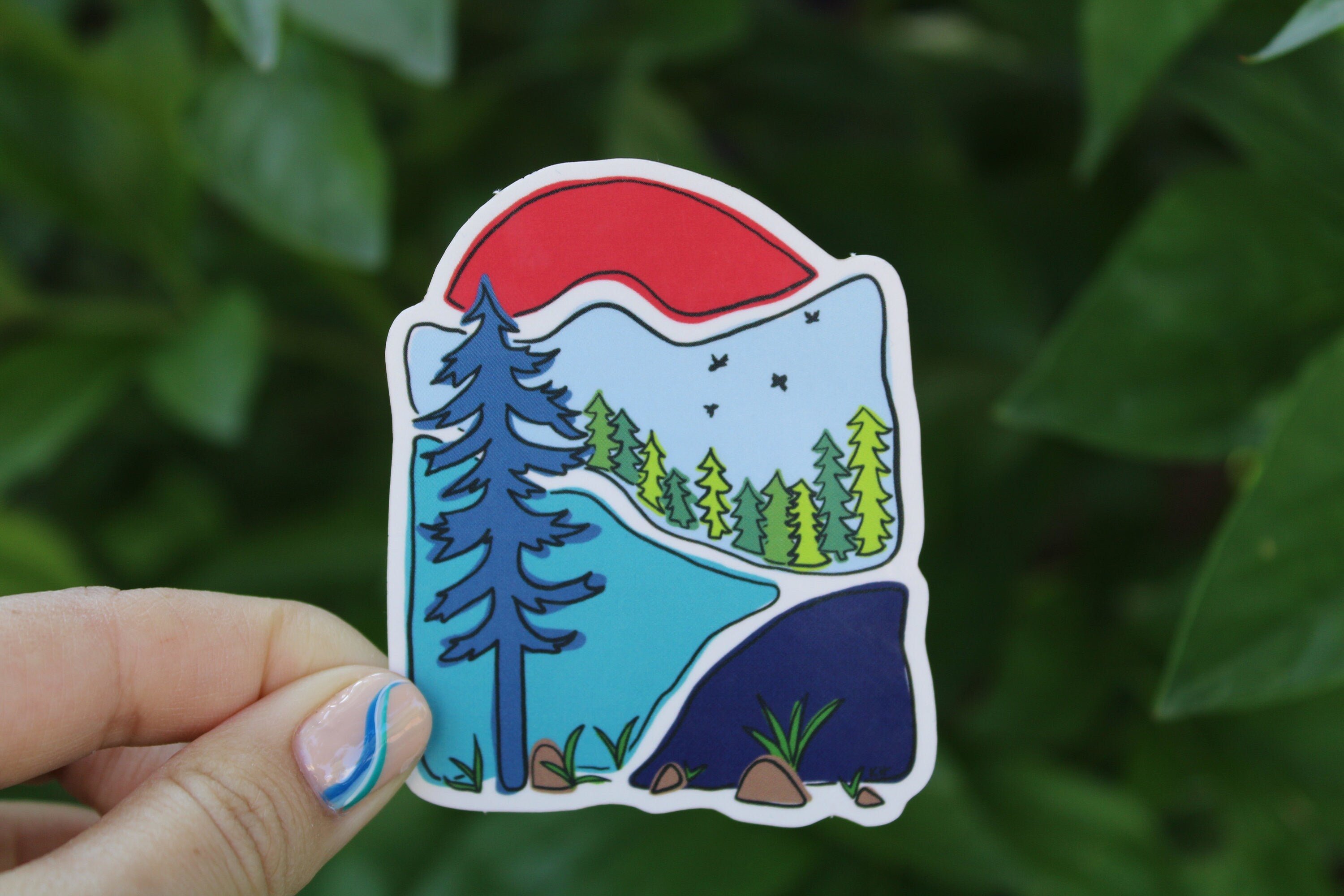 Mountain Sunset Sticker