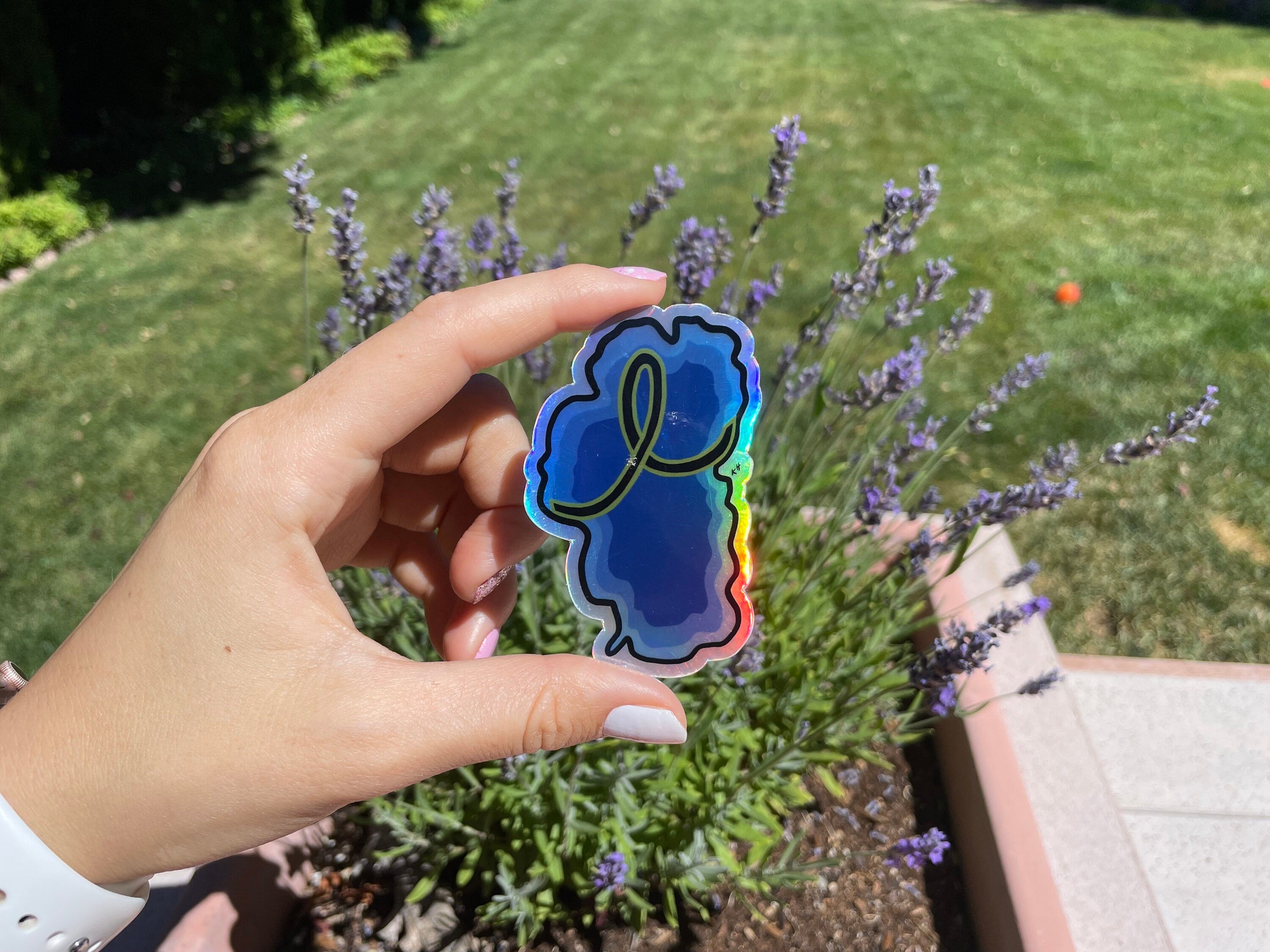 Holographic Tahoe Ribbon Sticker