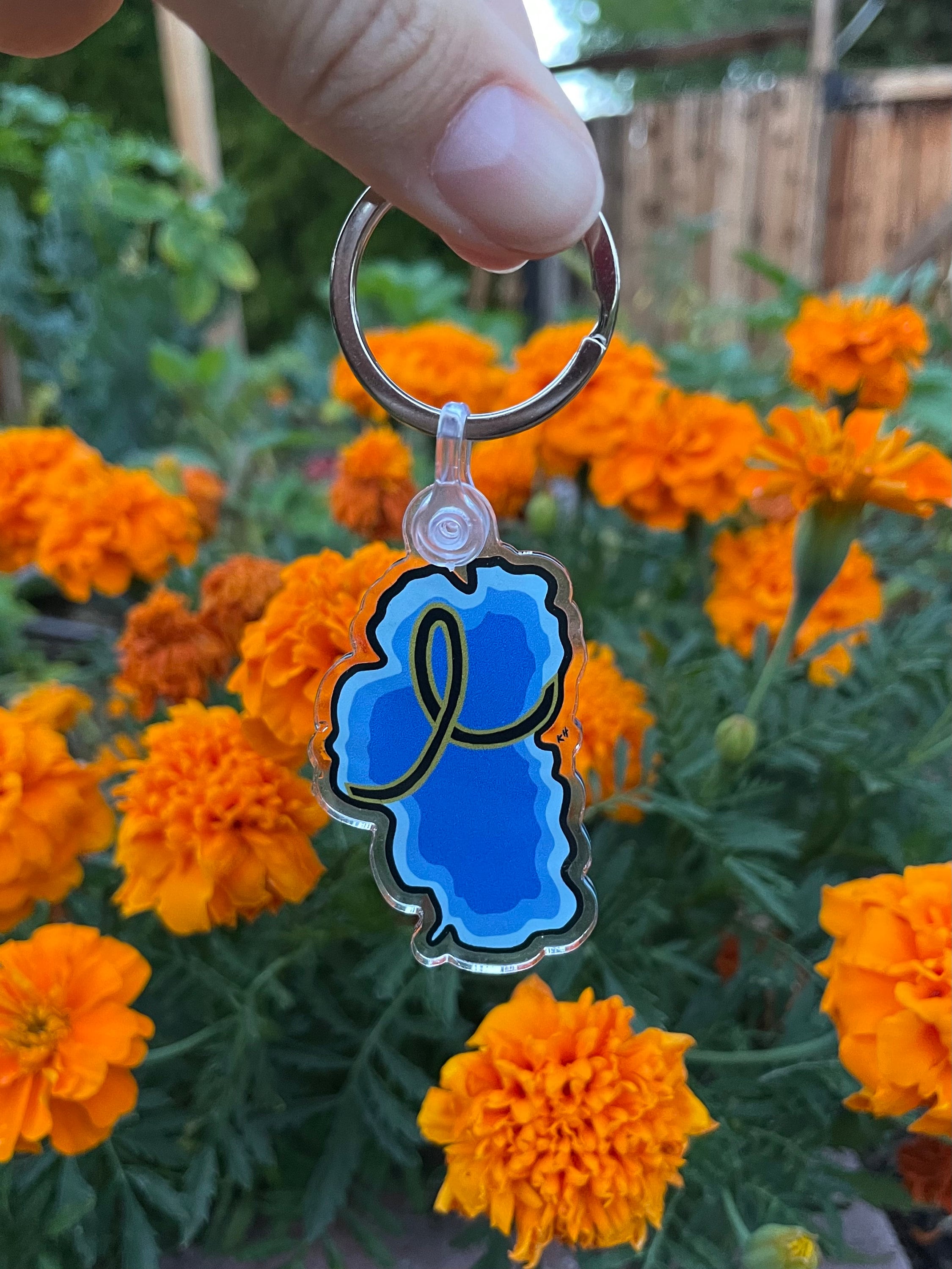 Lake Tahoe + Childhood Cancer - Key Chain