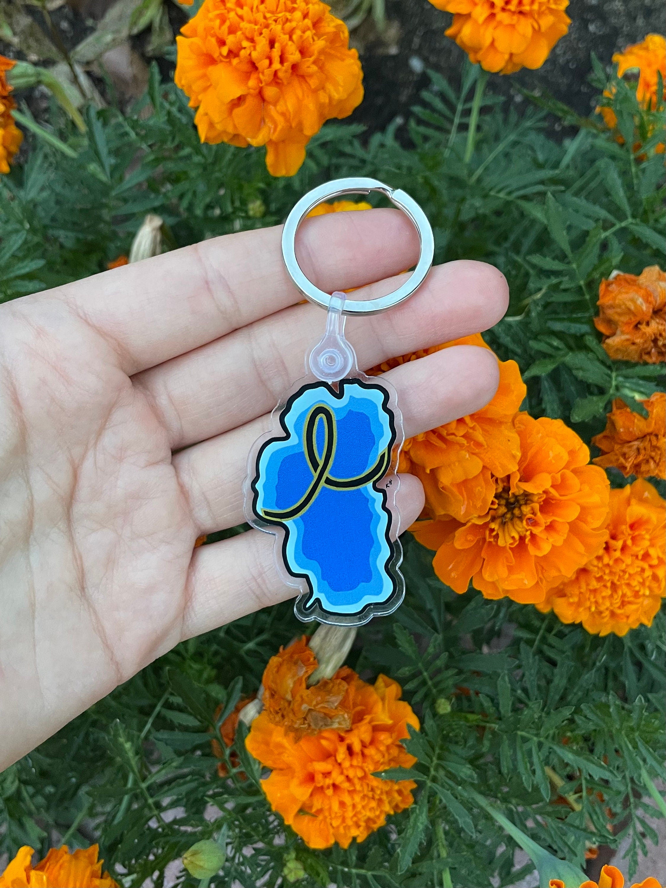 Lake Tahoe + Childhood Cancer - Key Chain
