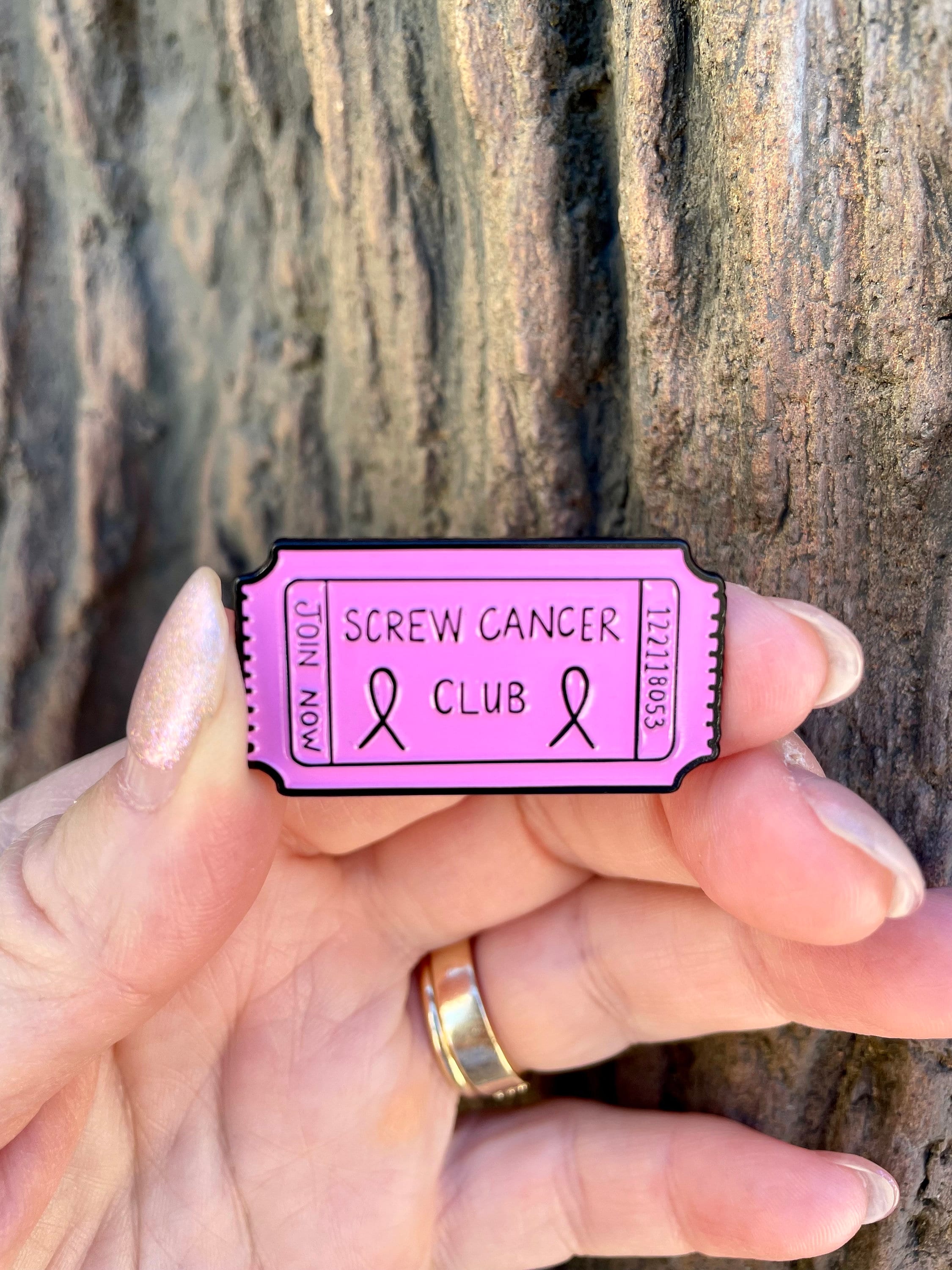 Screw Cancer Club Pink - Enamel Pin