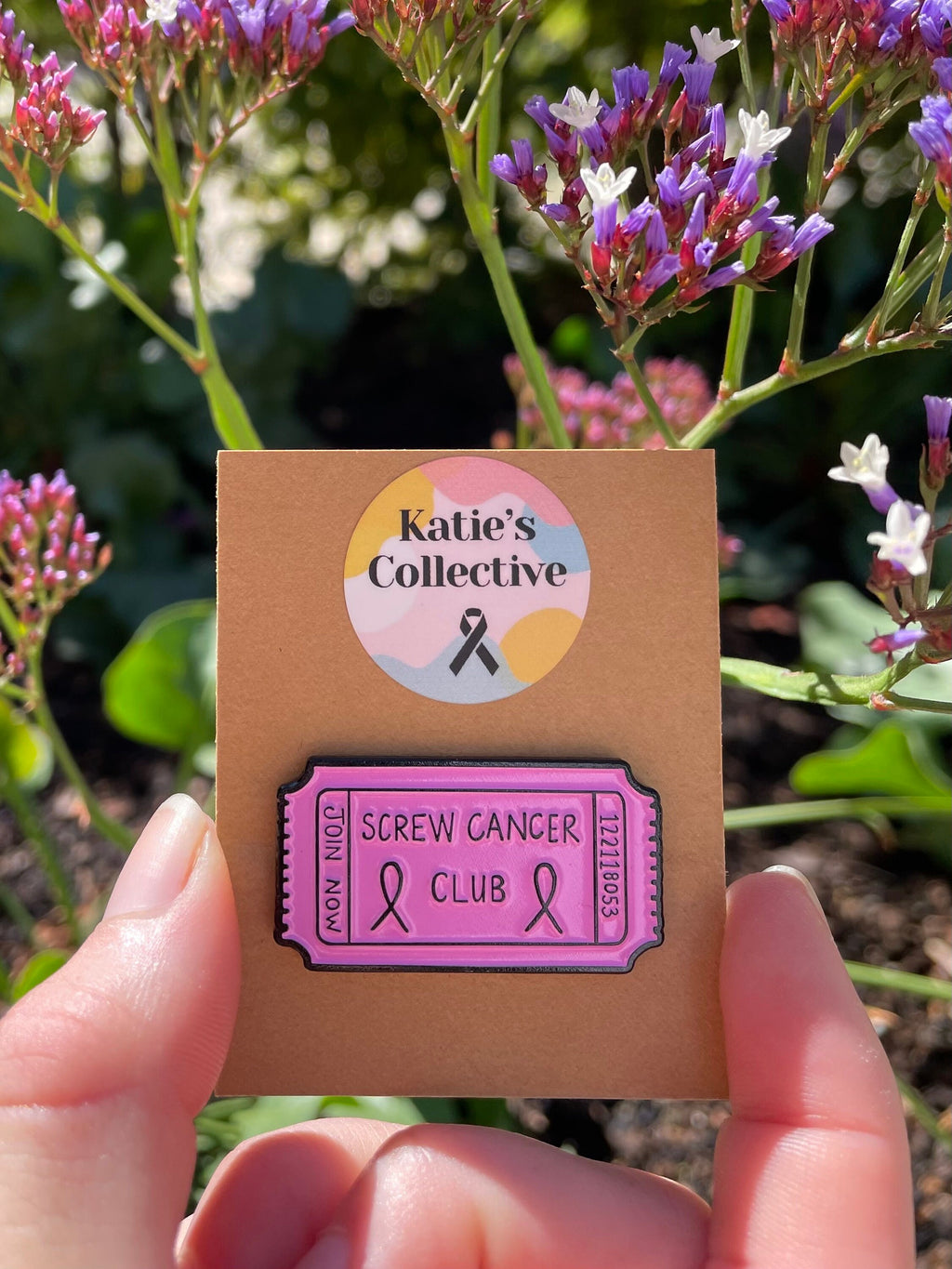 Screw Cancer Club Pink - Enamel Pin