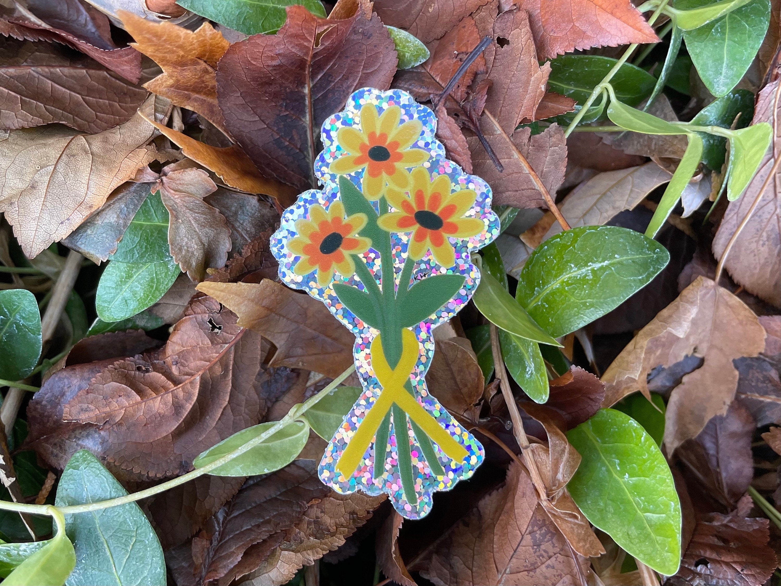 Shimmering Sunflowers Sticker