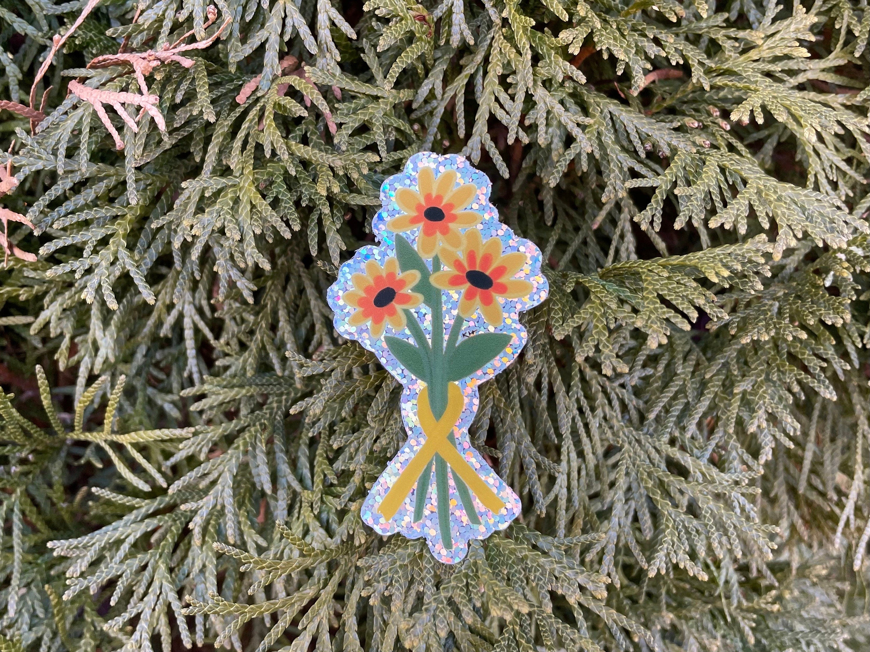 Shimmering Sunflowers Sticker