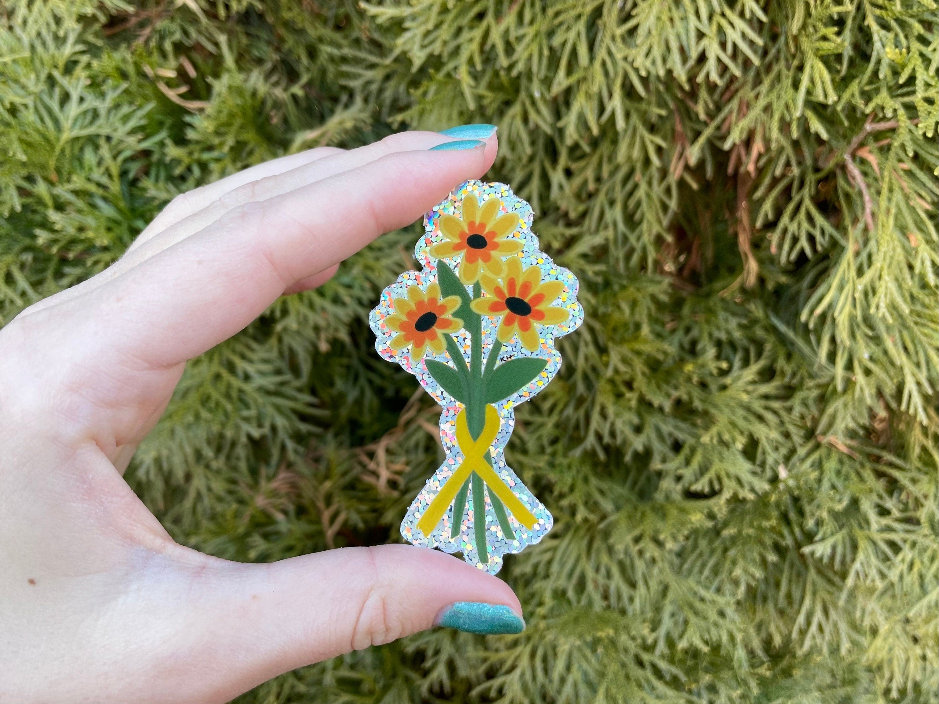 Shimmering Sunflowers Sticker