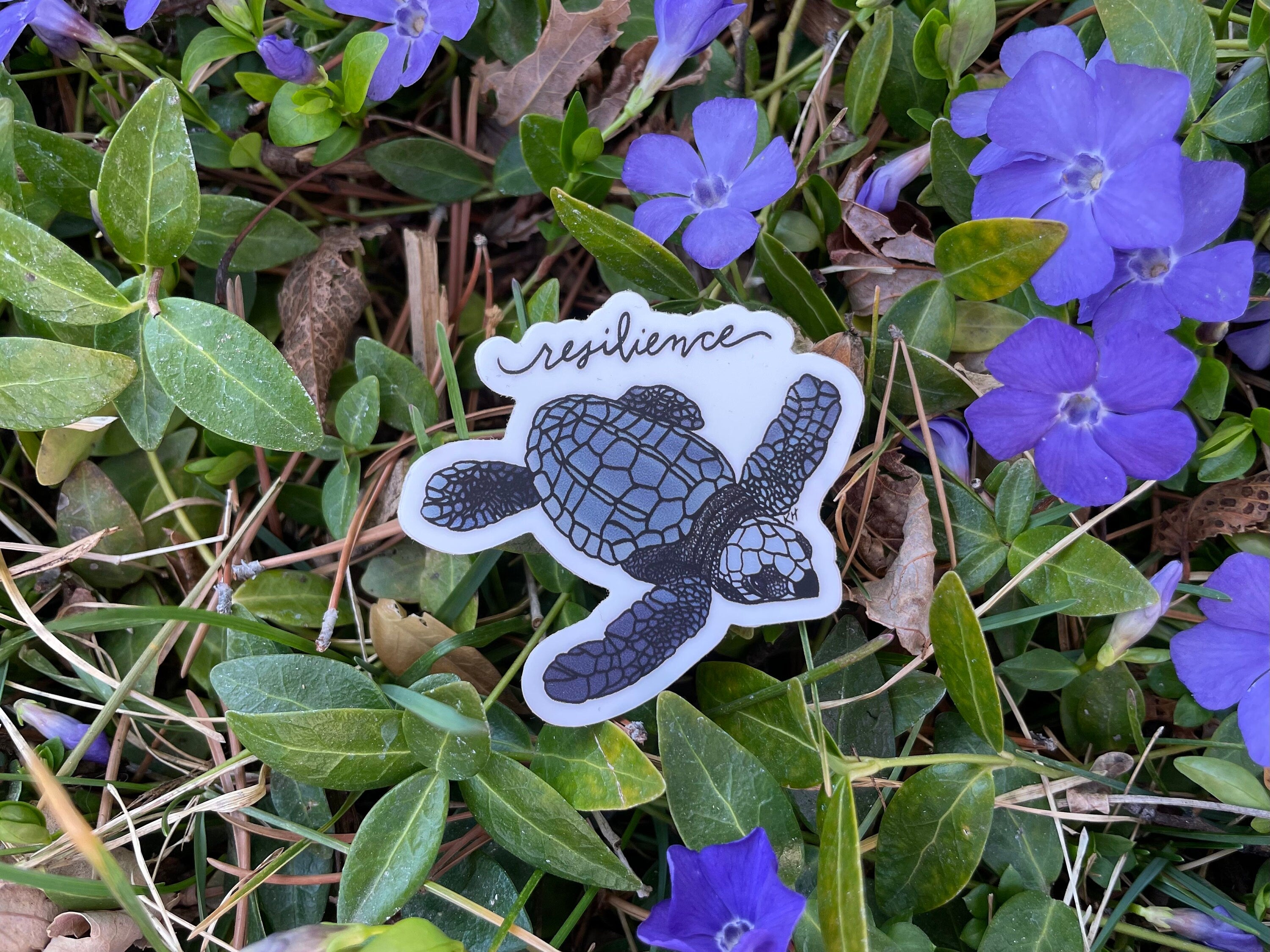 Resilience Turtle Waterproof Sticker
