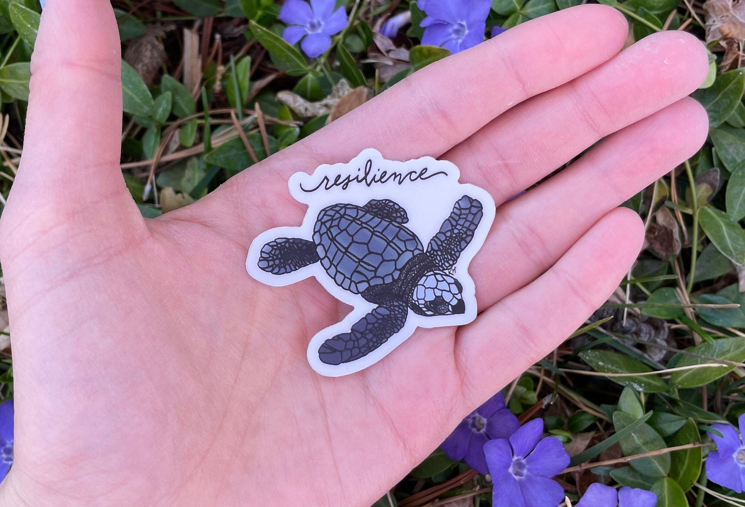 Resilience Turtle Waterproof Sticker
