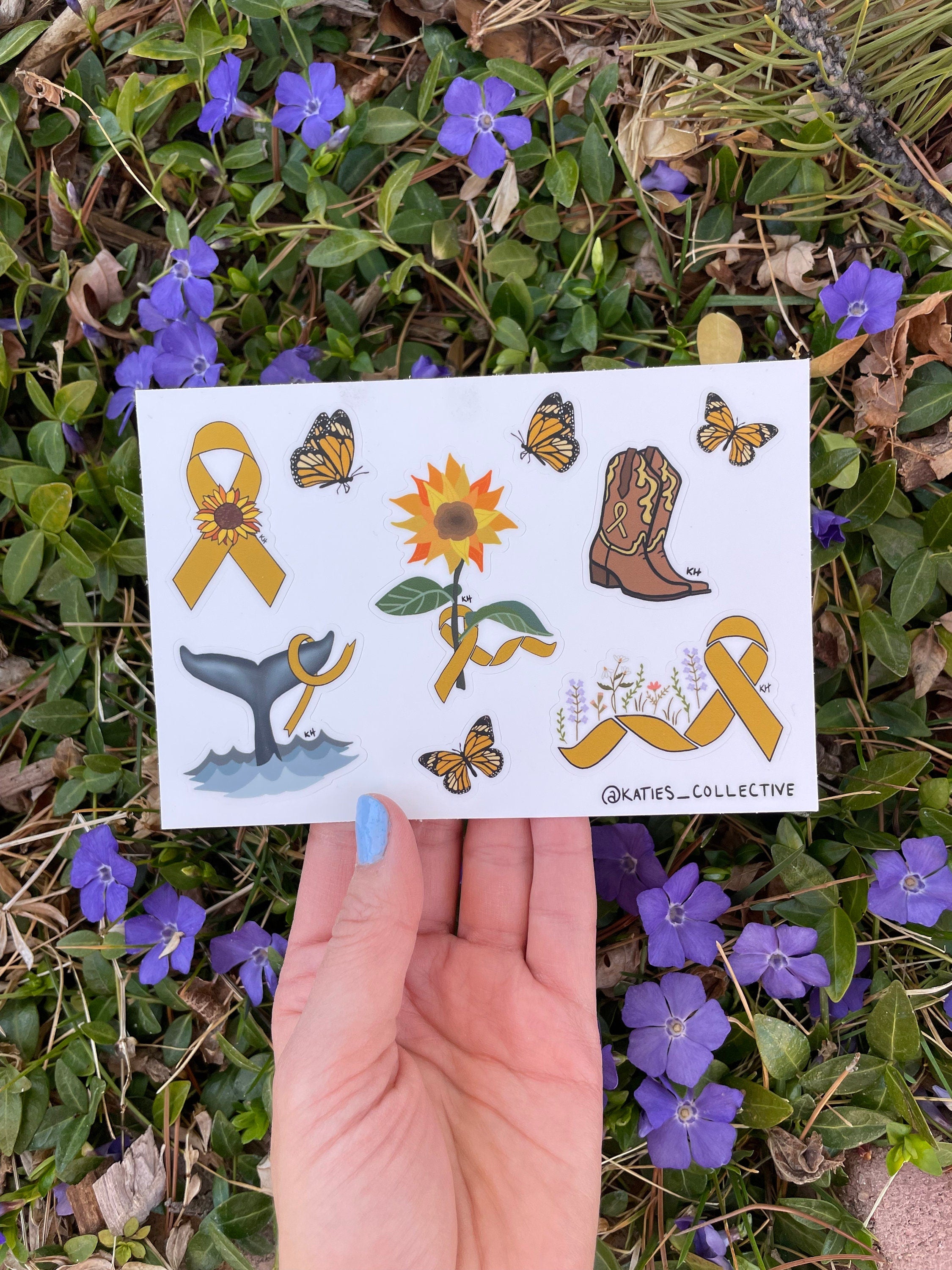 Childhood Cancer Awareness - Waterproof Sticker Sheet