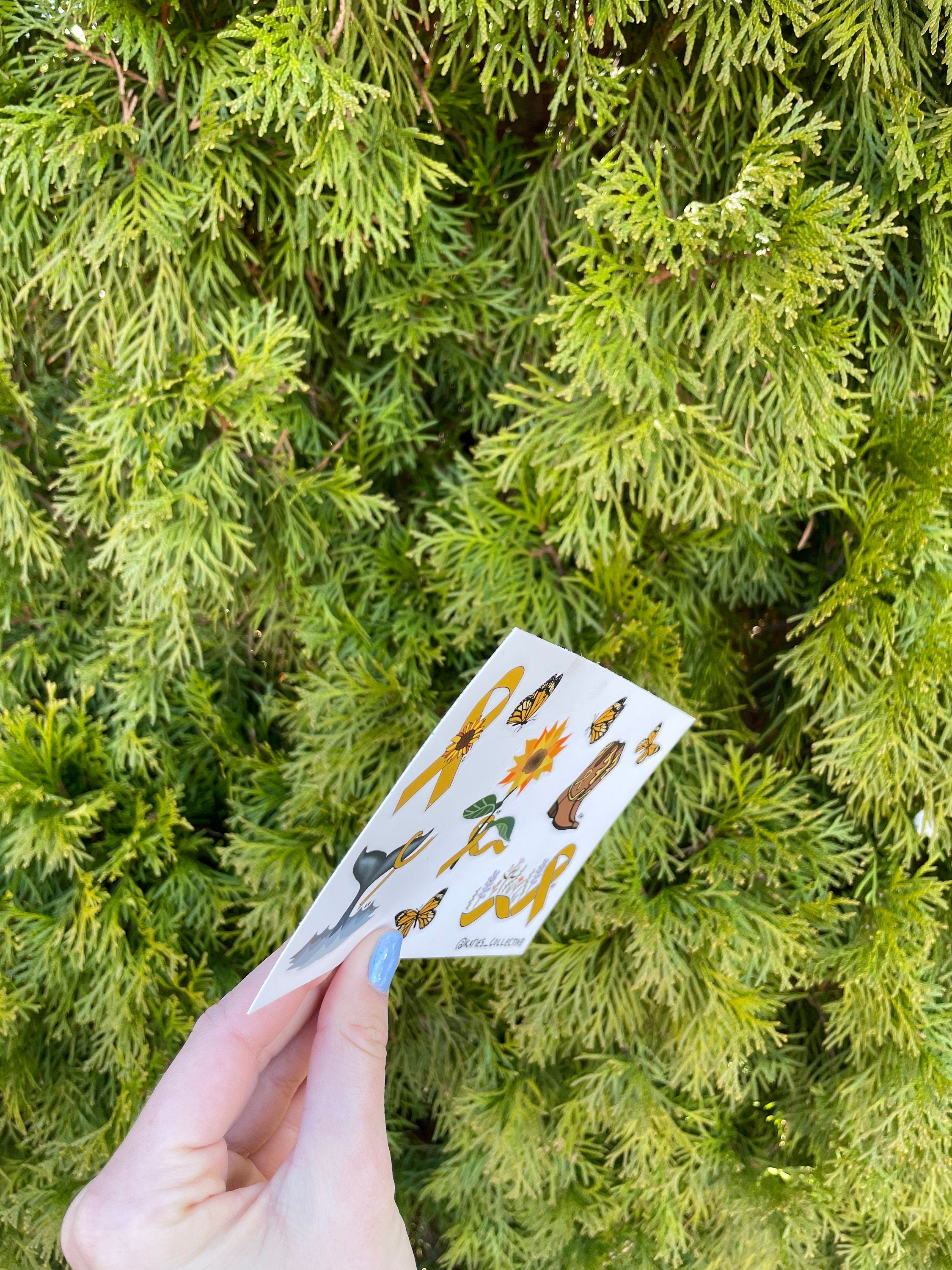 Childhood Cancer Awareness - Waterproof Sticker Sheet