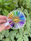 Multi-Color Cancer Sucks Daisy - Large Magnet