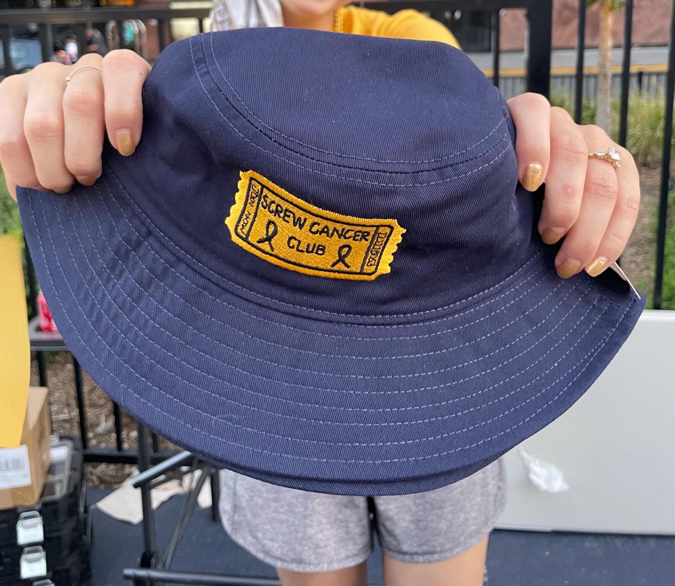 Screw Cancer Club - Navy Bucket Hat