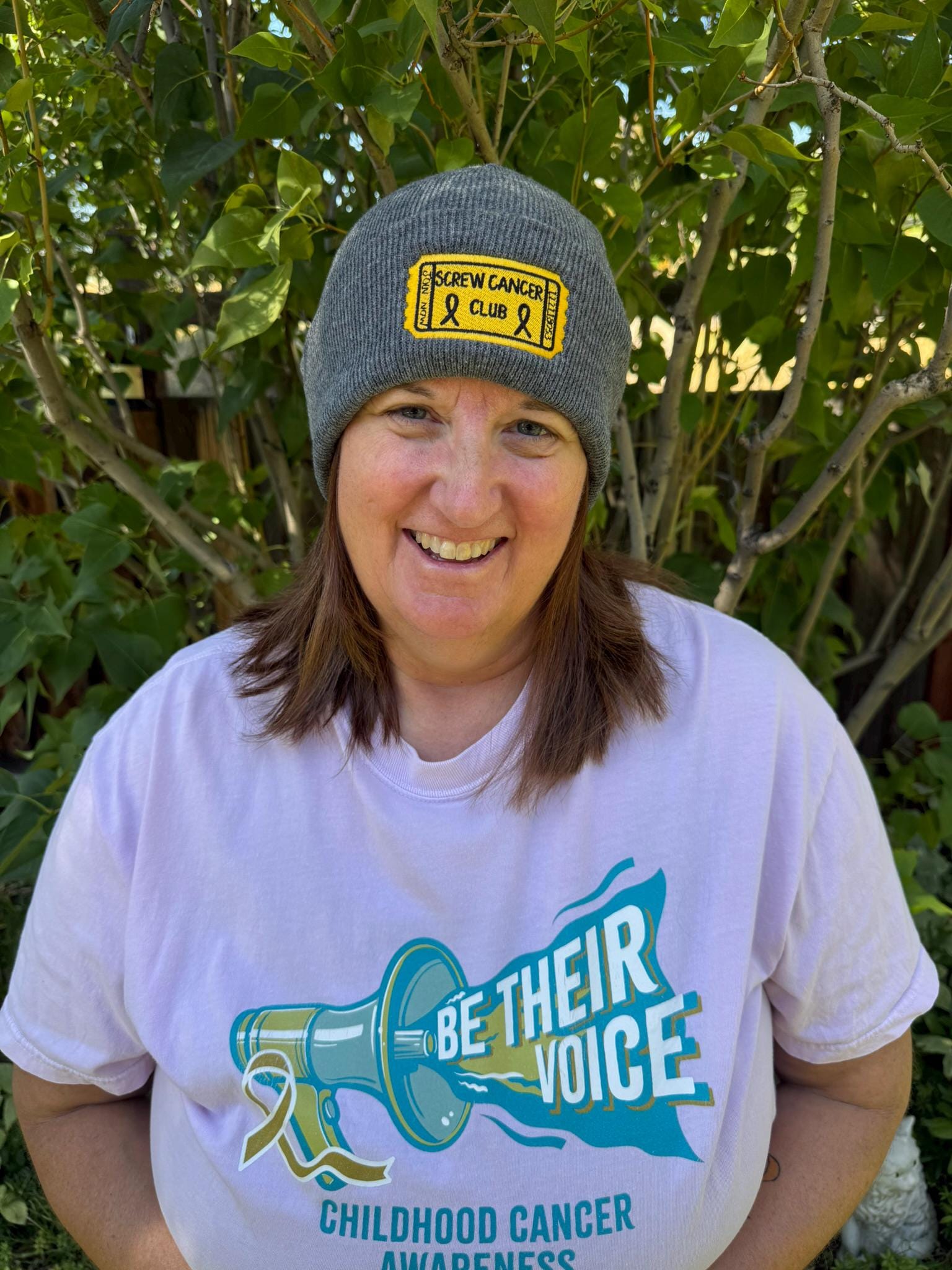 SCREW CANCER club ticket- Hat/Beanie- Grey